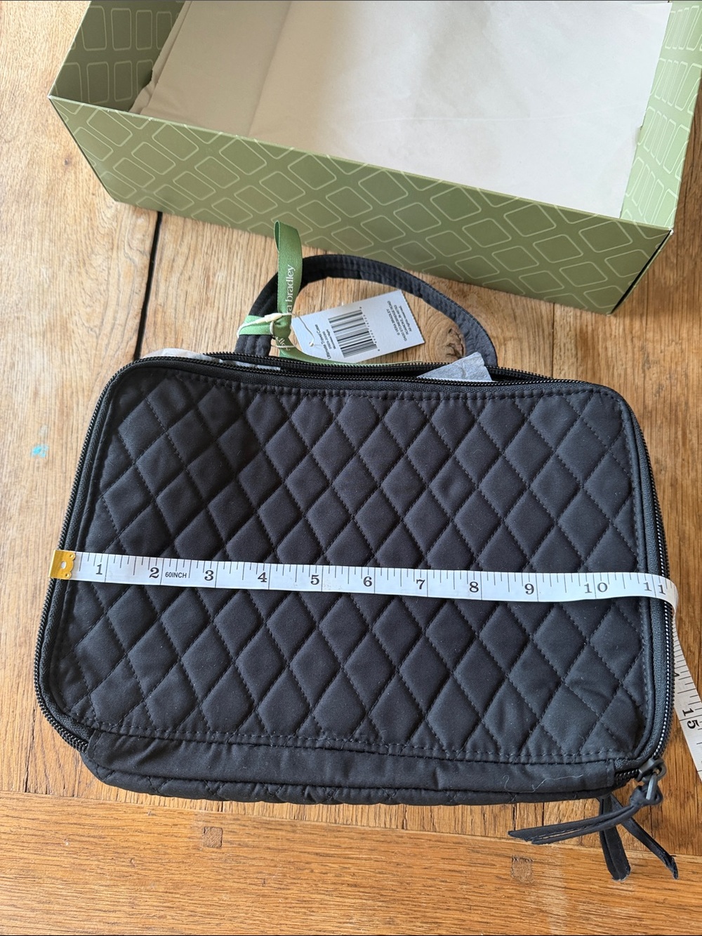 Vera Bradley Black Quilted Travel Organizer Ultimate Travel Case NWT - Picture 6 of 7